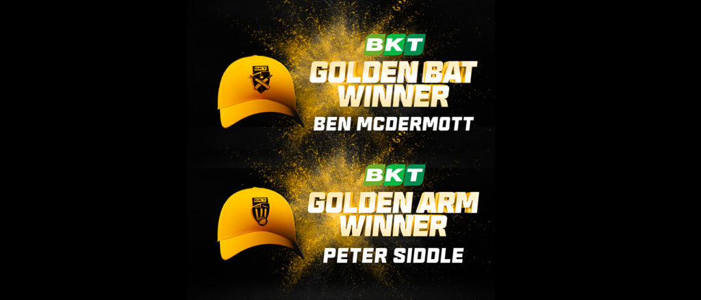 The BKT Golden Caps extol the BBL. Caps off to them!